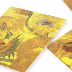 Set de 3 Dessous de verres en céramique Vincent van Gogh - Tournesols - Van Gogh Museum Amsterdam®