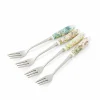 Set de 4 fourchettes à dessert Fleurs et fruits - Morris & Co.