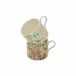 Set 2 Tasses en porcelaine Prunier et Lys d'or - Morris & Co.