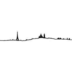 New Silhouette Paris Noire 50 cm - The Line Art De La Maison