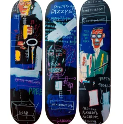 Best Skateboards triptyque Jean-Michel Basquiat Horn Players - The Skateroom Design|Art De La Maison