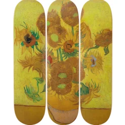 Skateboards triptyque Vincent van Gogh Les tournesols - The Skateroom