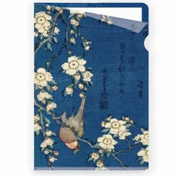 Sous-chemise Katsushika Hokusai - Bouvreuil et cerisier-pleureur - A4