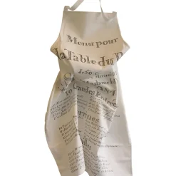 Tablier "Menu pour la table du Roy"