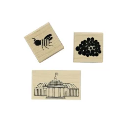 Tampons en bois Cumulo & Réséda - Grand Palais Papeterie Jeunesse