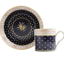 Tasse et soucoupe Bouquet de la Reine