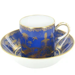 New Tasse et Soucoupe Chinoiserie Bleue Art De La Table