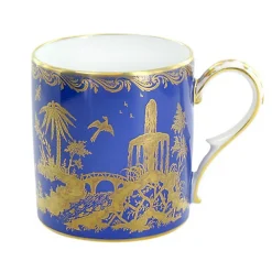 New Tasse et Soucoupe Chinoiserie Bleue Art De La Table