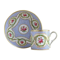 Hot Tasse et soucoupe Myrtes et roses Art De La Table