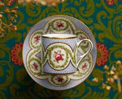 Hot Tasse et soucoupe Myrtes et roses Art De La Table