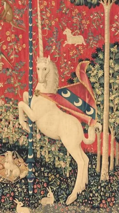 Sale Tenture de la Dame à la Licorne : le Goût (affiches d'art encadrées) Affiches D'Art Encadrées