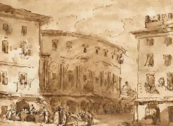 Théatre de Marcellus, vu de la piazza Montanara (panneaux aluminium)