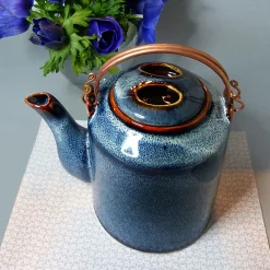 Outlet Théière cylindre Khalam - Bleu océan - ZaoZam Art De La Table