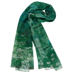 Online Étole Claude Monet - Harmonie Verte 60x180 cm Foulards, Étoles, Châles