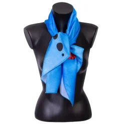 Étole Joan Miró Bleu II - 76x100cm - Brochier Soieries