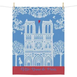 Torchon brodé Notre-Dame de Paris - 50x70cm