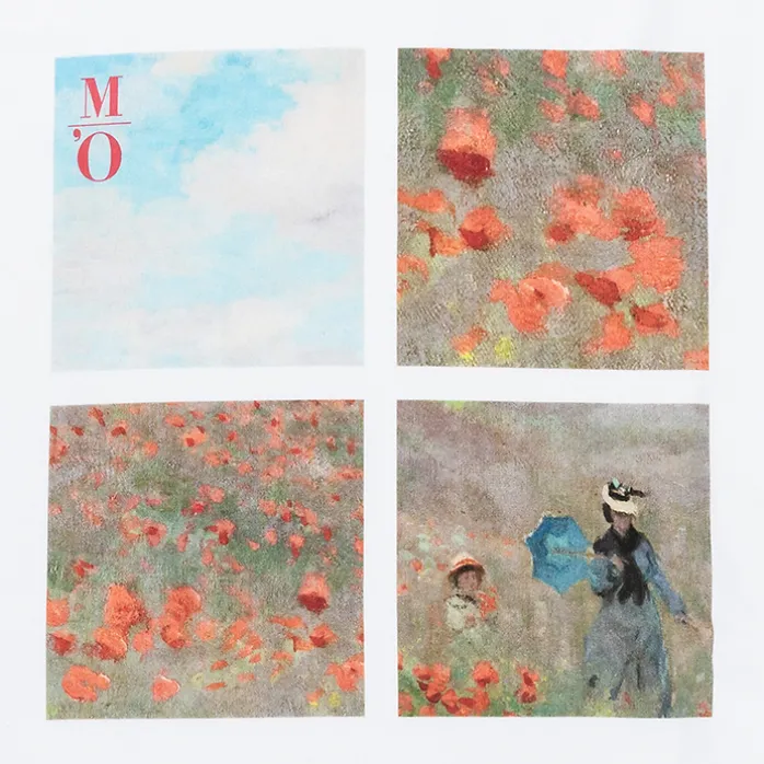 T-shirt Mixte Multivues Claude Monet - Coquelicots