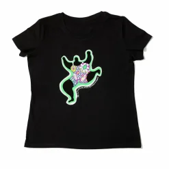 T-shirt noir Femme Niki de Saint Phalle - Leaping Nana