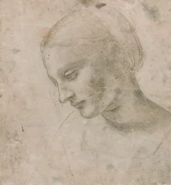 Tête de femme et croquis d'homme (toiles sur châssis)