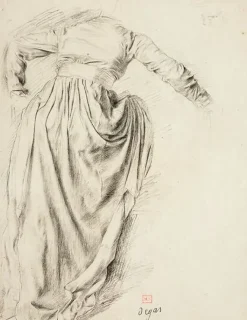 New Étude de draperie d'une femme de dos, montant dans un char, étude pour Sémiramis construisant Babylone (panneaux aluminium) Panneaux Aluminium|Panneaux Acryliques