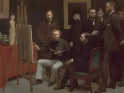 Un atelier aux Batignolles (panneaux acryliques)