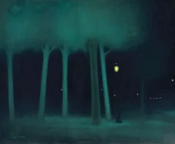 Sale Un parc la nuit (détail) (toiles encadrées) Toiles Encadrées|Toiles Sans Cadre