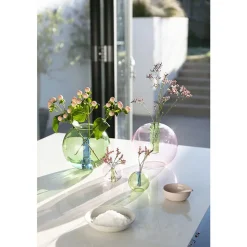 Vase Bulle Medium Rose/Vert - Block design