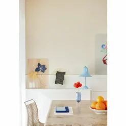 Vase en forme de tube Bleu 16 cm