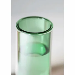 Online Vase en forme de tube Vert 16 cm Design|Art De La Maison