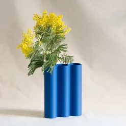 Vase Álvaro 3 - Bleu mat - Warren & Laetitia
