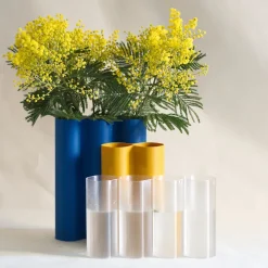 Vase Álvaro 3 - Bleu mat - Warren & Laetitia