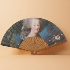 New Éventail Portrait de la reine Marie-Antoinette dit « à la rose » Eventails