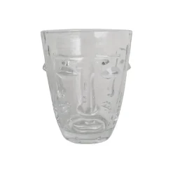 Hot Verre à eau Visage Transparent Art De La Table