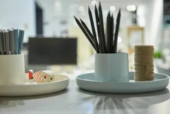 Vide-poche O-Tidy Michel Charlot - Gris ciel - Vitra