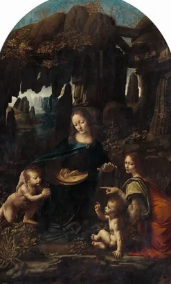 Best Vierge à l'Enfant avec saint Jean Baptiste et un ange, dite La Vierge aux rochers (panneaux aluminium) Panneaux Aluminium|Panneaux Acryliques