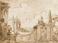 Vue de la villa Albani (affiches d'art encadrées)