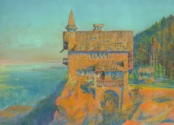 Vue de Ma Petite maison : côté nord (toiles encadrées)