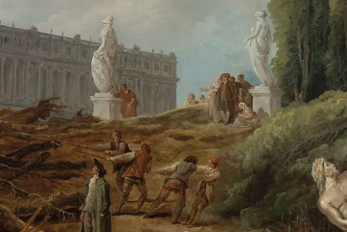 Vue du Bosquet des "Bains d'Apollon" (affiches d'art encadrées)