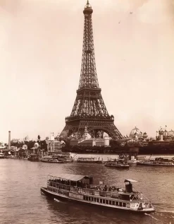 1753, vue principale de la passerelle de Passy (toiles encadrées)
